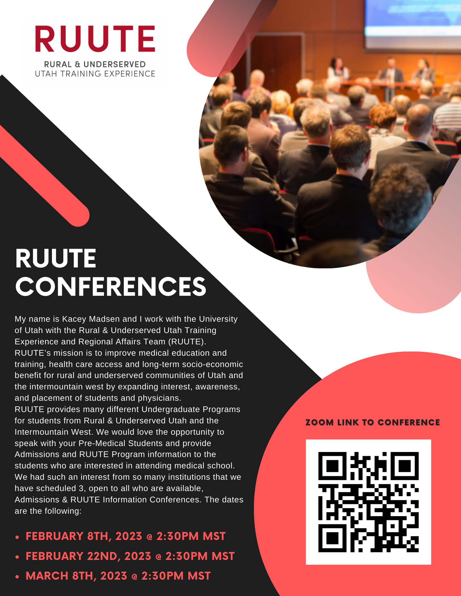 Black and Brown Conference Flyer